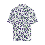 Eggplant Pattern Print Design 05 Men's All Over Print Hawaiian Shirt (Model T58)