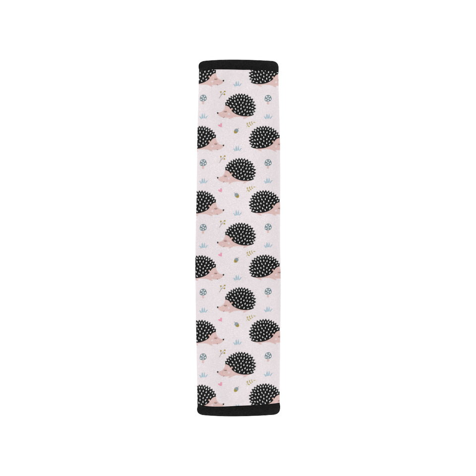 Hedgehog Pattern Print Design 04 Car Seat Belt Cover