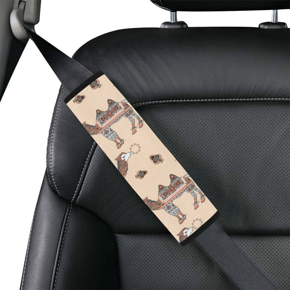 Camel Tribal Pattern Car Seat Belt Cover