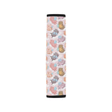 Pig Pattern Print Design 02 Car Seat Belt Cover