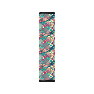 Tennis Pattern Print Design 01 Car Seat Belt Cover