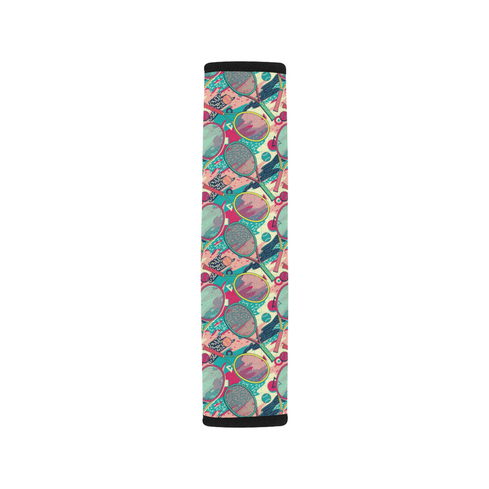 Tennis Pattern Print Design 01 Car Seat Belt Cover