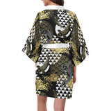 Koi Fish Carp Fish Japanese Pattern Women's Short Kimono Robe