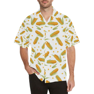 Corn Pattern Print Design 04 Men's All Over Print Hawaiian Shirt (Model T58)