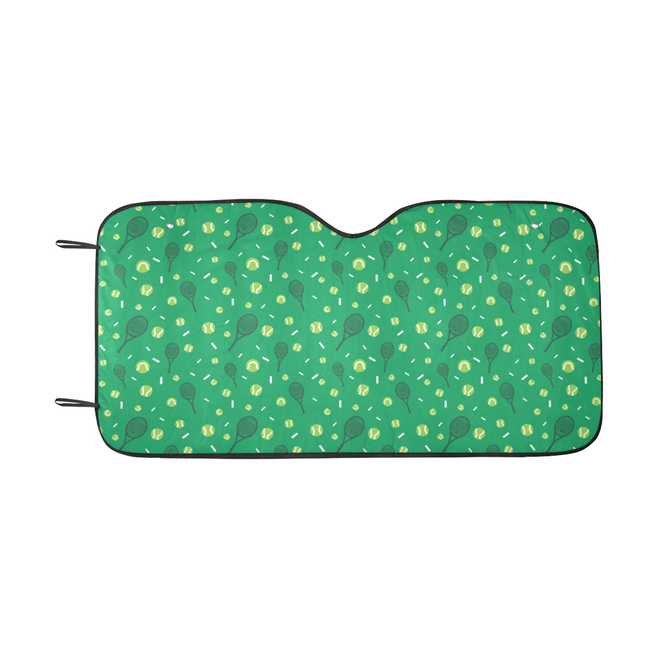 Tennis Pattern Print Design 03 Car Sun Shade