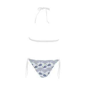 Whale Pattern Sexy Bikinis Two-Pieces Swimsuits