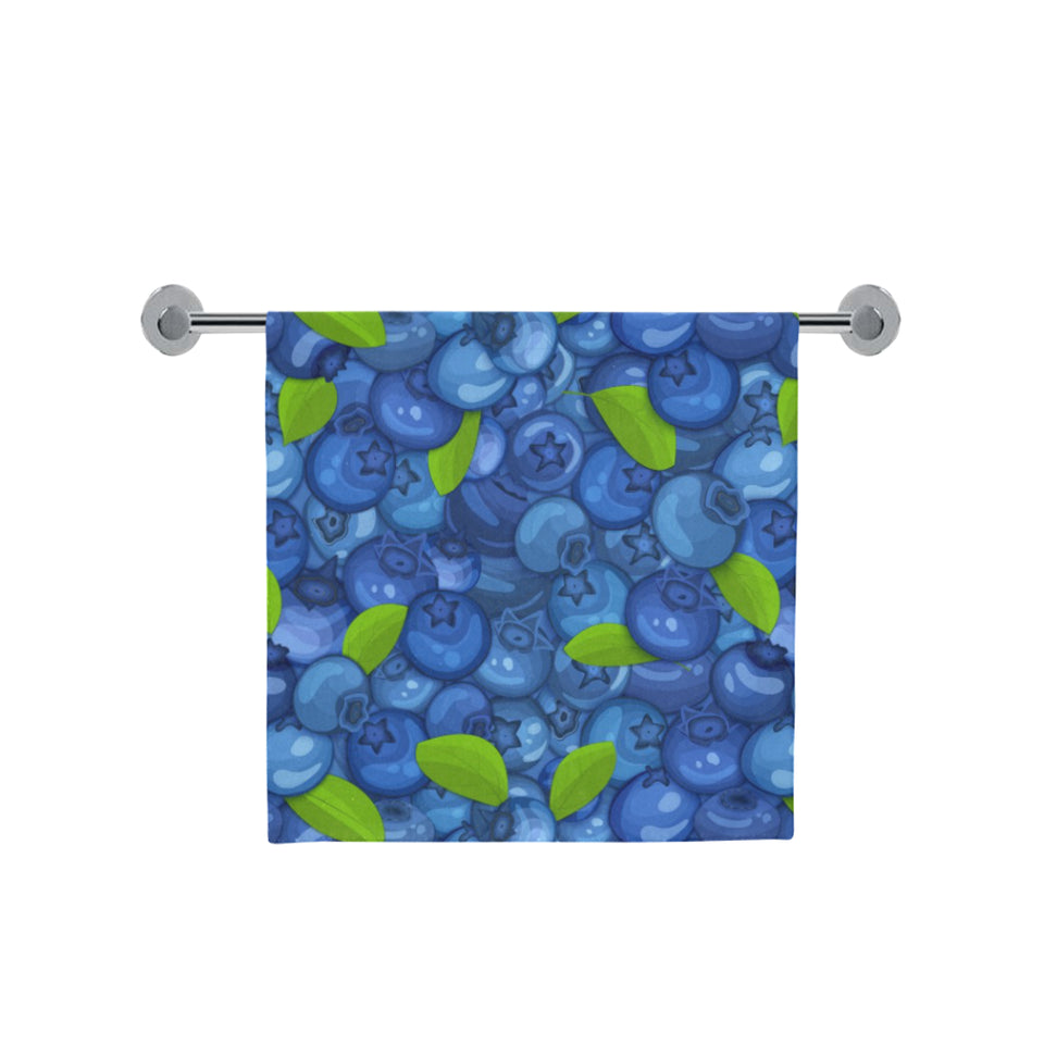 Blueberry Pattern Background Bath Towel