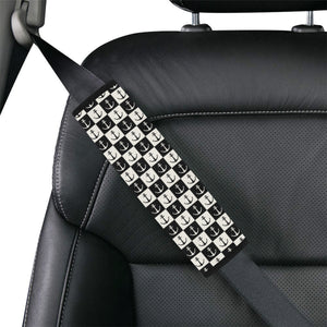 Anchor Black and White Patter Car Seat Belt Cover