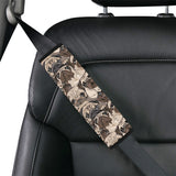 Pug Pattern Background Car Seat Belt Cover