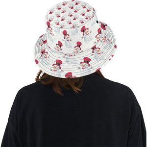 Cute Snowman Pattern Unisex Bucket Hat