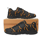 Cobweb Spider Web Bat Pattern Men's Sneakers Black