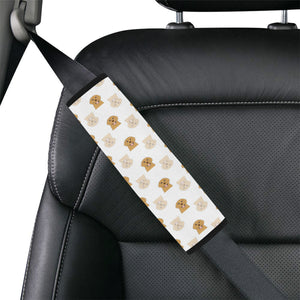 Golden Retriever Pattern Print Design 03 Car Seat Belt Cover