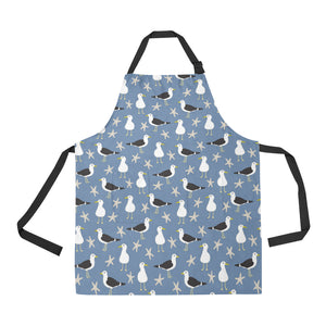 Seagull Pattern Print Design 01 Adjustable Apron