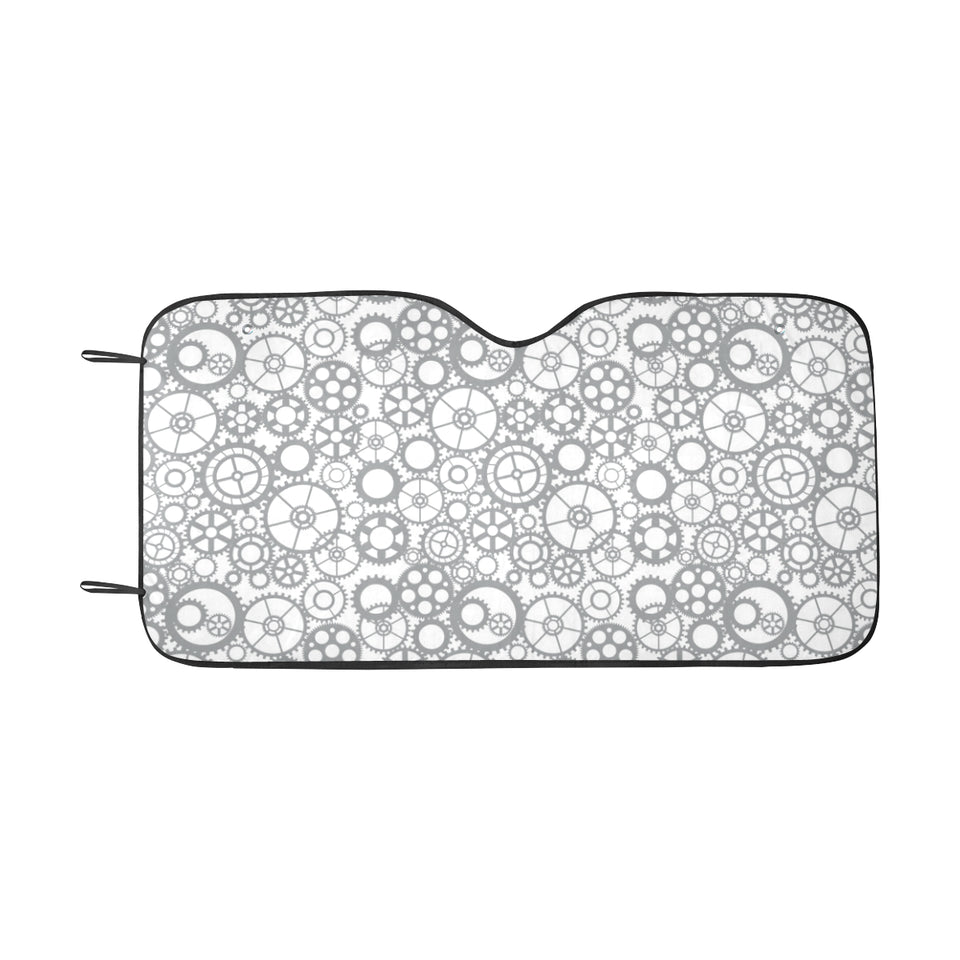 Gear Pattern Print Design 05 Car Sun Shade