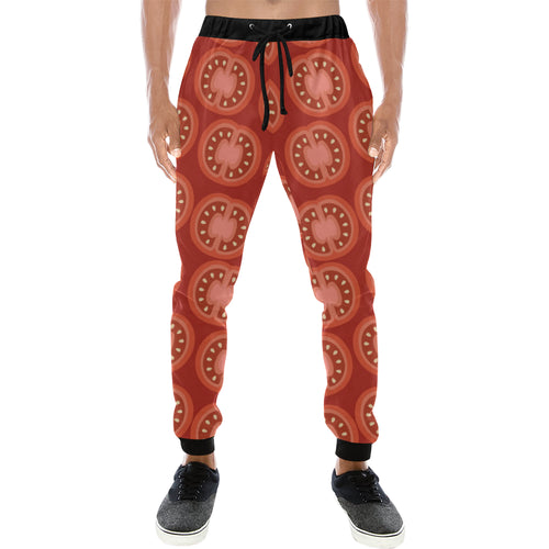 Sliced Tomato Pattern Unisex Casual Sweatpants