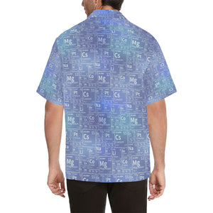 Chemistry Periodic Table Pattern Print Design 02 Men's All Over Print Hawaiian Shirt (Model T58)
