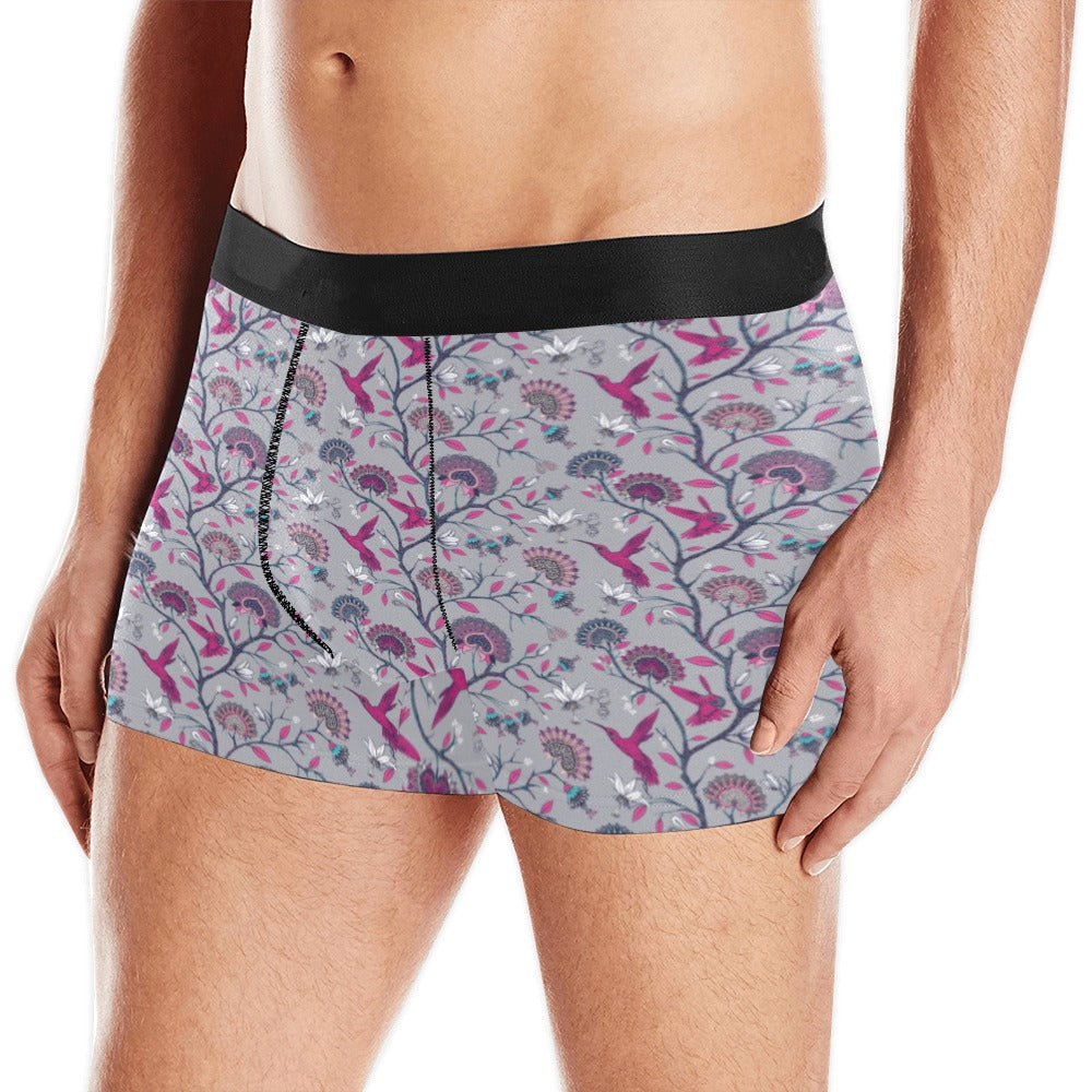 Hummingbird Pattern Print Design 04 Men's All Over Print Boxer Briefs Men's Underwear