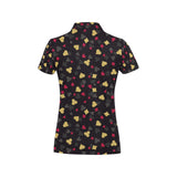 Casino Cards Suits Pattern Print Design 01 Women's All Over Print Polo Shirt