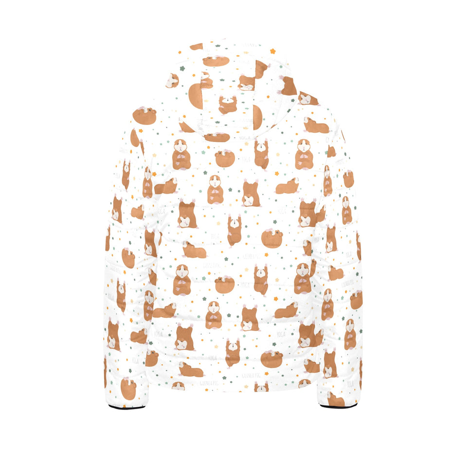 Guinea Pig Pattern Print Design 01 Kids' Boys' Girls' Padded Hooded Jacket