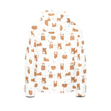 Guinea Pig Pattern Print Design 01 Kids' Boys' Girls' Padded Hooded Jacket