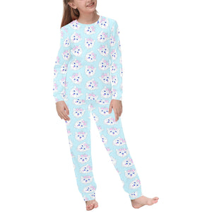 Yorkshire Terrier Pattern Print Design 01 Kids' Boys' Girls' All Over Print Pajama Set