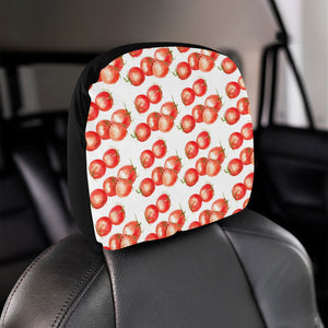 Tomato Water Color Pattern Car Headrest Cover