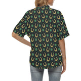 Horseshoes Pattern Print Design 04 Women's All Over Print Hawaiian Shirt