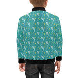 Swordfish Pattern Print Design 04 Kids' Boys' Girls' Bomber Jacket