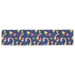 Giraffe Pattern Print Design 04 Table Runner