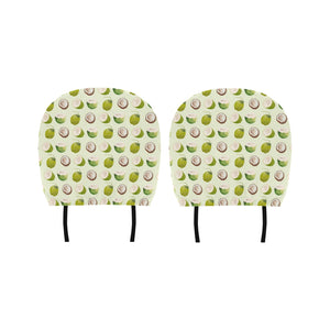 Coconut Pattern Print Design 04 Car Headrest Cover