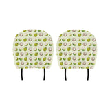 Coconut Pattern Print Design 04 Car Headrest Cover