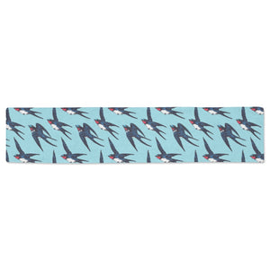 Swallow Pattern Print Design 01 Table Runner