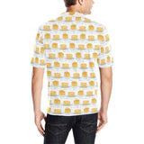 Pancake Pattern Print Design 01 Men's All Over Print Polo Shirt