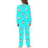 Shiba Inu Japanese Hat Pattern Kids' Boys' Girls' All Over Print Pajama Set