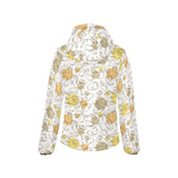 Potato Chips Pattern Print Design 02 Women's Padded Hooded Jacket