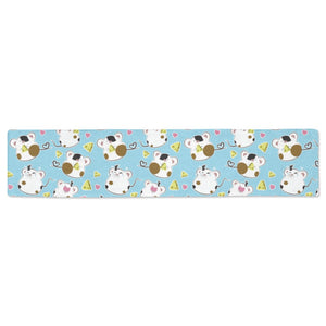 Guinea Pig Pattern Print Design 03 Table Runner