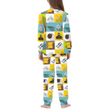 Ninja Weapon Set Pattern Kids' Boys' Girls' All Over Print Pajama Set