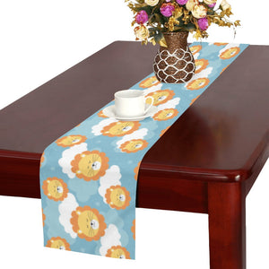 Lion Pattern Print Design 05 Table Runner