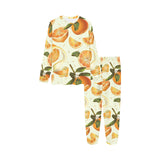 Orange Pattern Kids' Boys' Girls' All Over Print Pajama Set