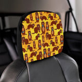 Otter Pattern Car Headrest Cover