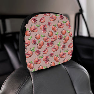 Grapefruit Pattern Background Car Headrest Cover