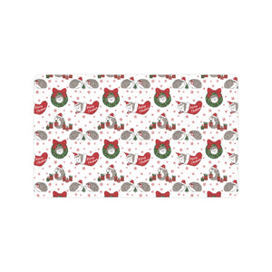 Hedgehog Pattern Print Design 05 Doormat