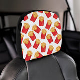 French Fries Theme Pattern Car Headrest Cover