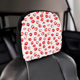 Lips Pattern Print Design 01 Car Headrest Cover