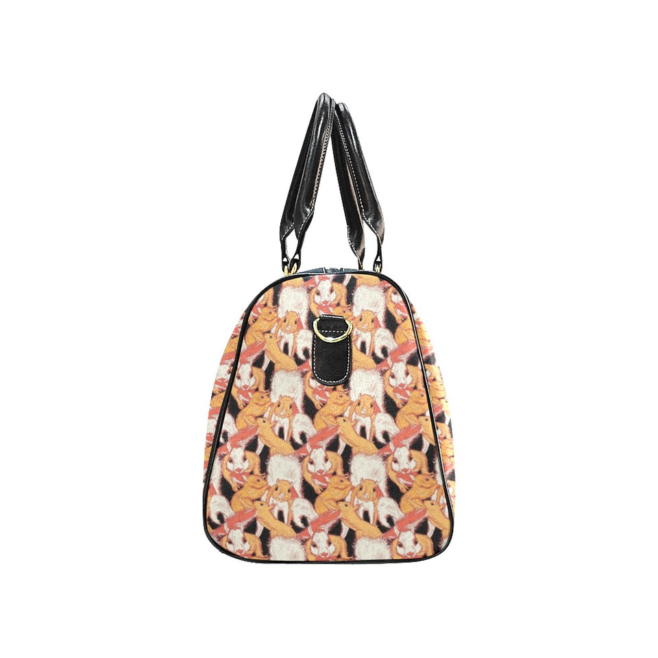 Squirrel Pattern Print Design 04 Travel Bag