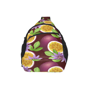 Passion Fruit Sliced Pattern All Over Print Chest Bag