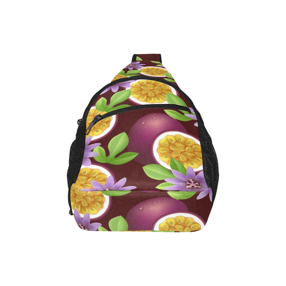 Passion Fruit Sliced Pattern All Over Print Chest Bag