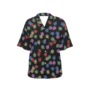 Darts Pattern Print Design 03 Women's All Over Print Hawaiian Shirt