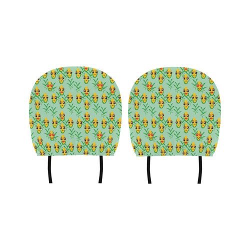 Corn Pattern Print Design 05 Car Headrest Cover