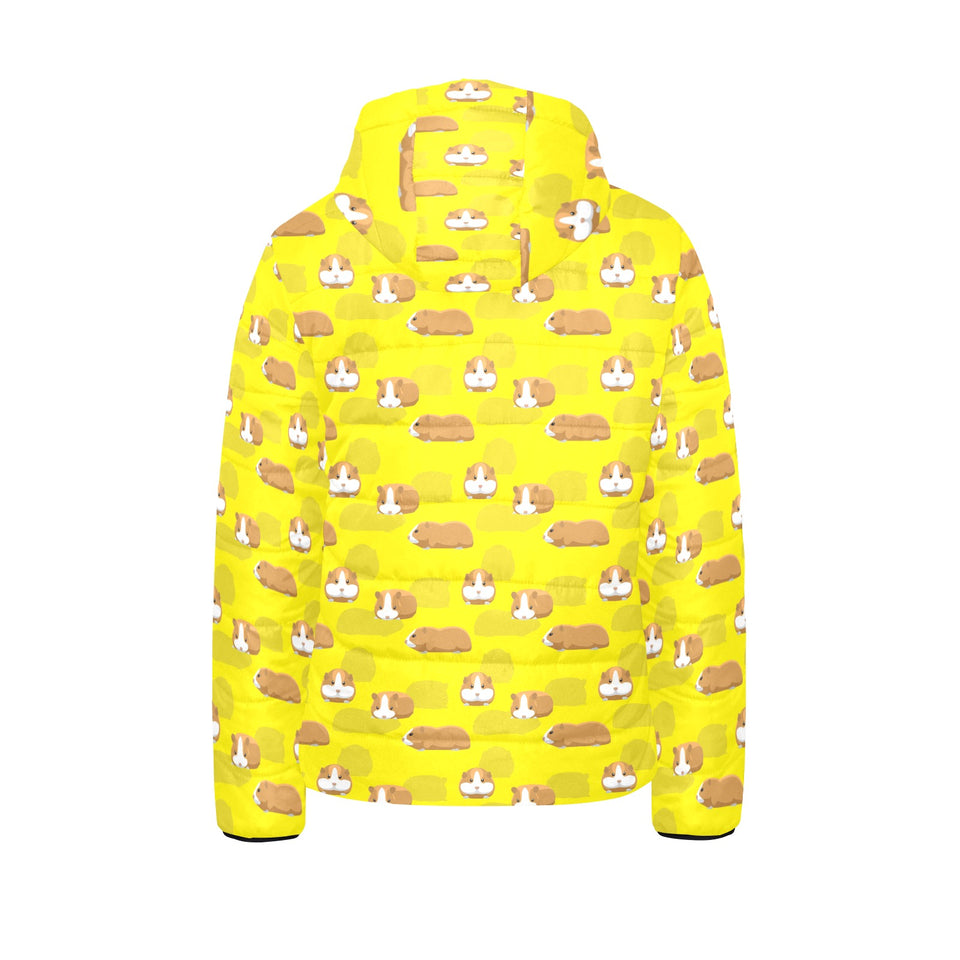 Guinea Pig Pattern Print Design 04 Kids' Boys' Girls' Padded Hooded Jacket